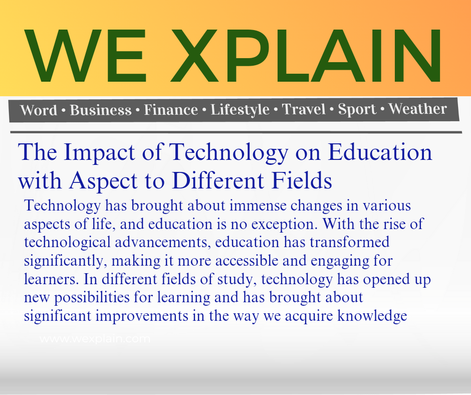 The impact of technology on education