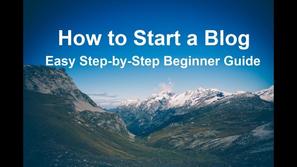 step by step guide to start blogging